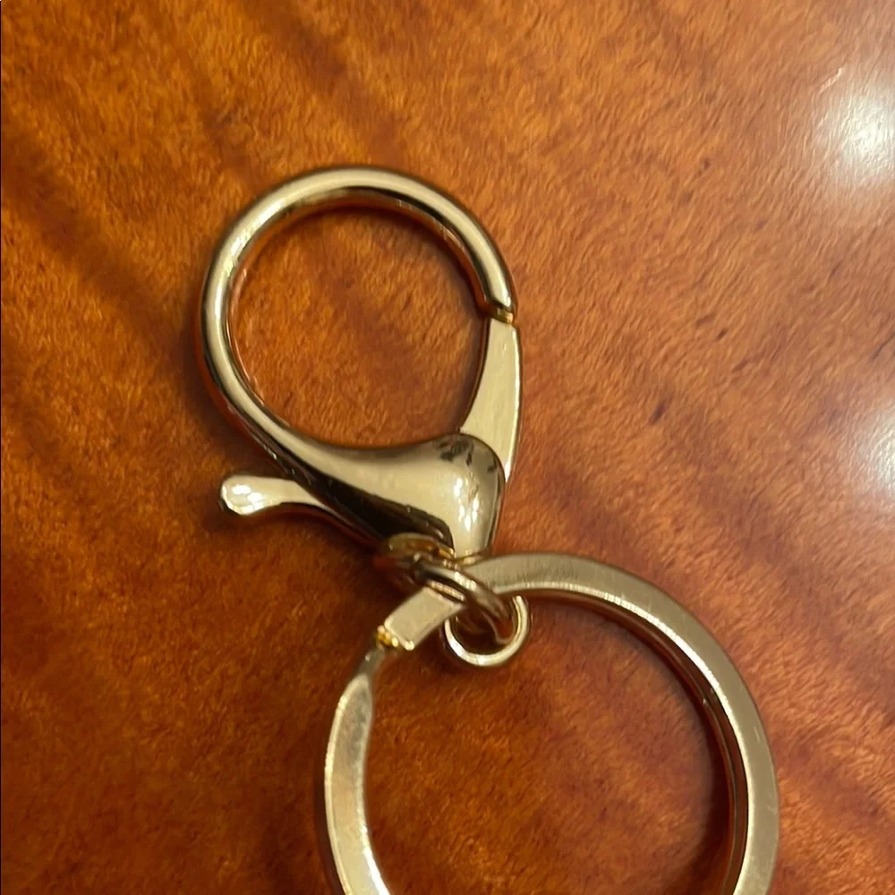 Red and White Beaded Keychain bag charm popcorn design
